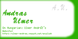 andras ulmer business card